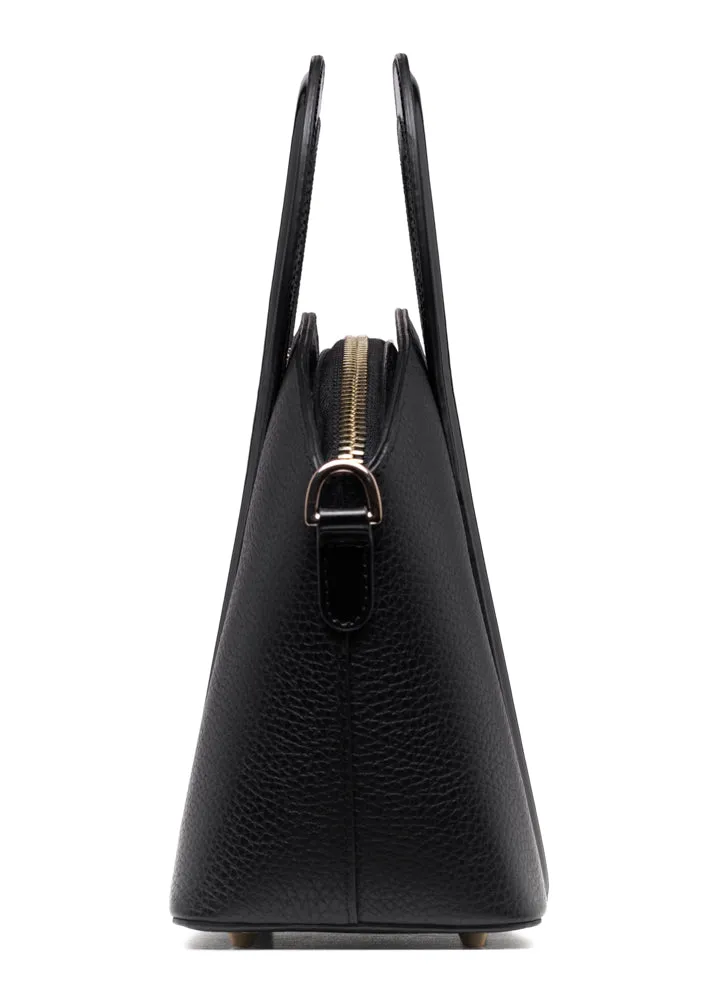 Black Pebbled Signature Bag
