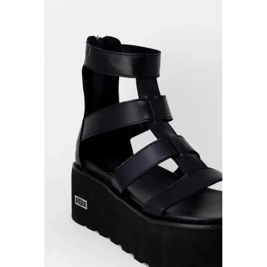 Black Platform Gladiator Sandal