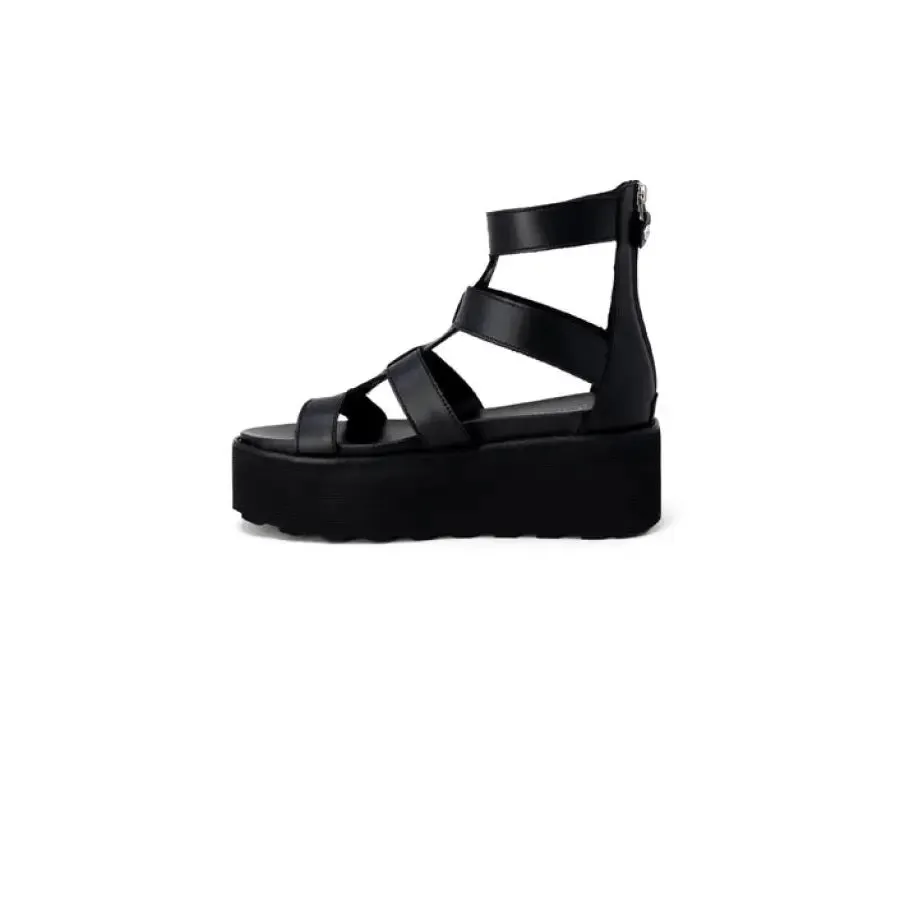 Black Platform Gladiator Sandal