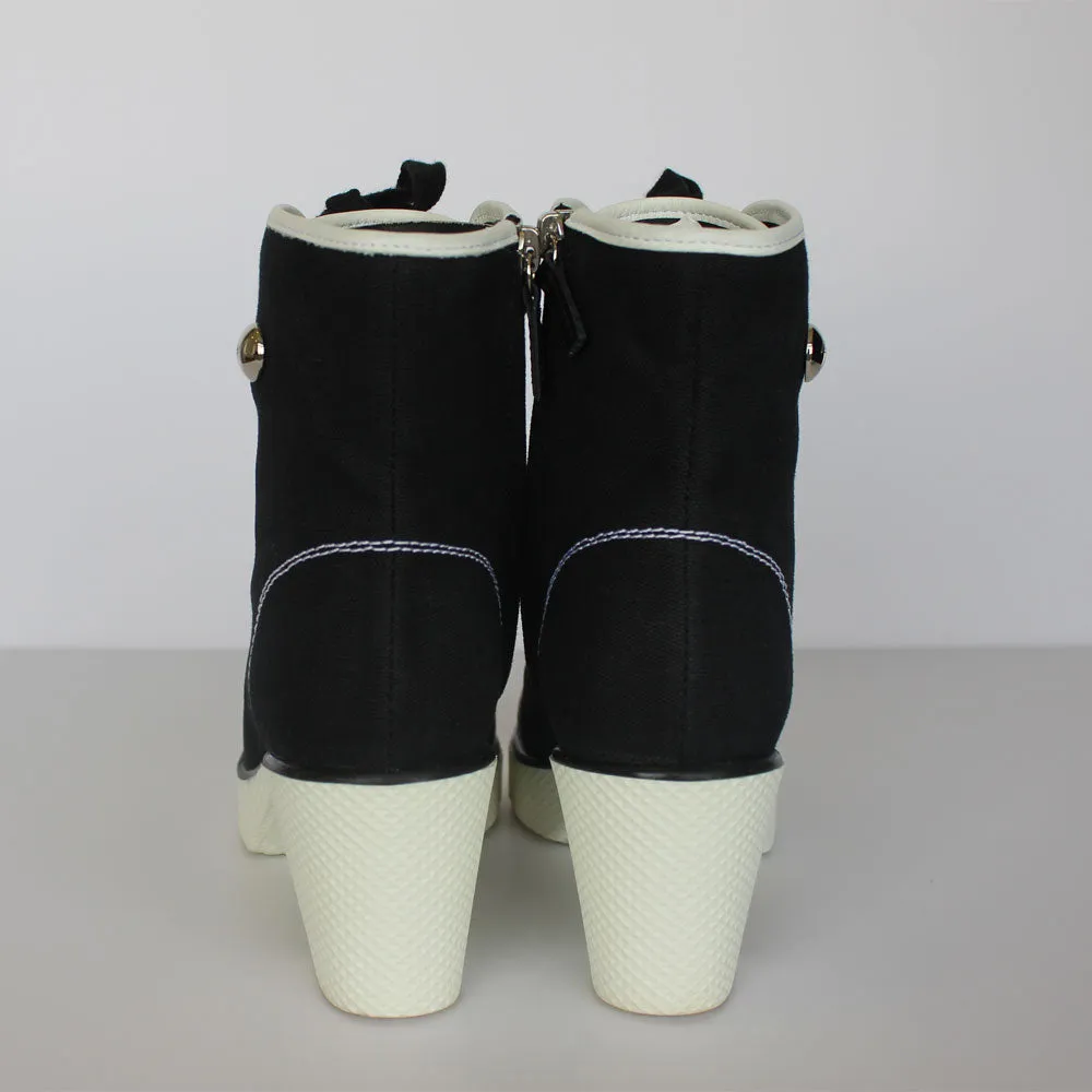 Black Platform Sneakers