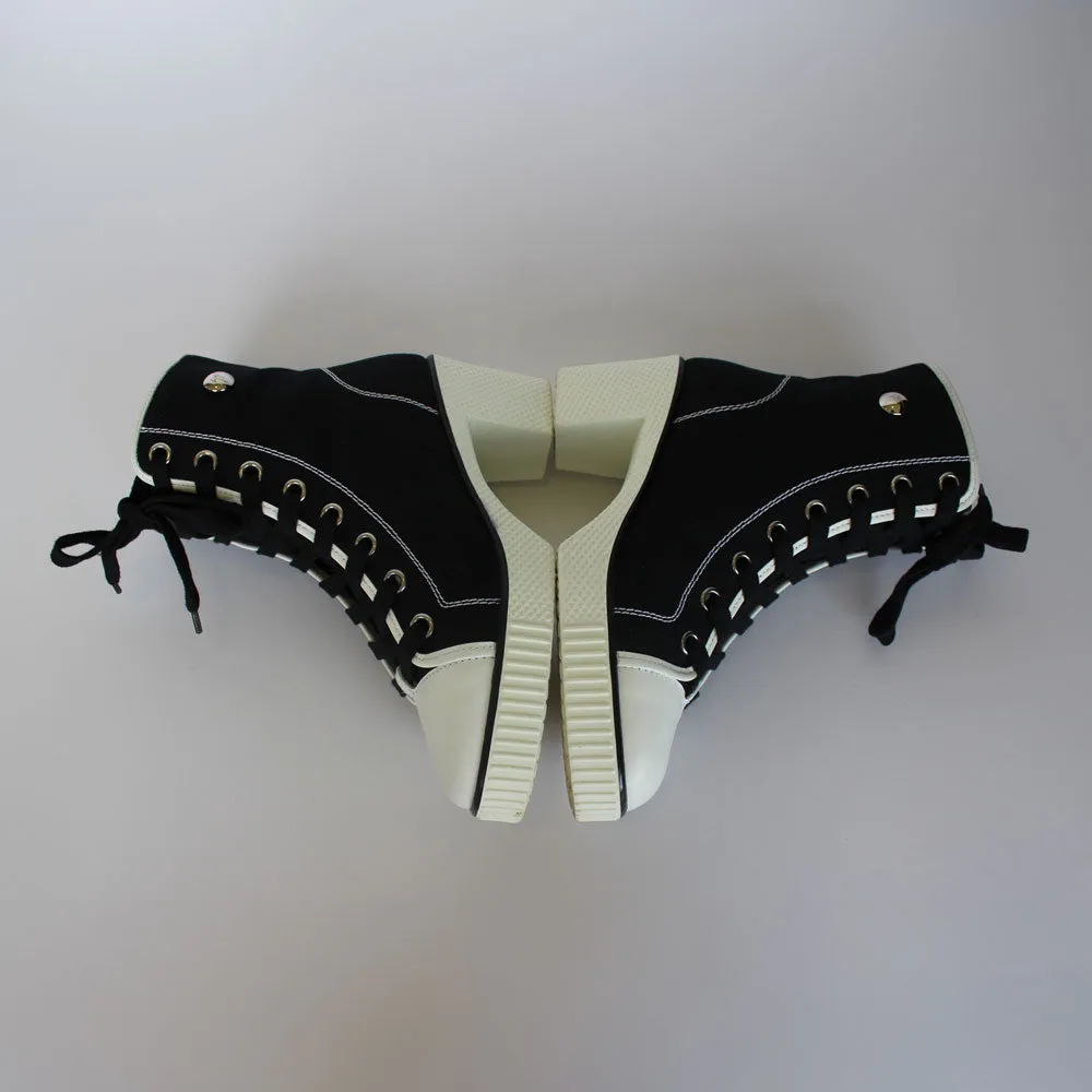 Black Platform Sneakers