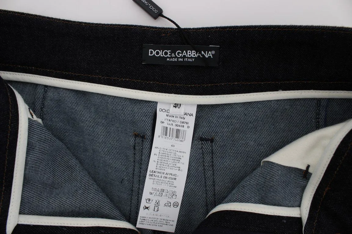 Blue Stretch Flare High Waist Jeans