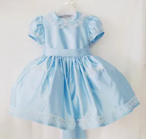 BLUEBELLS - Fifi Satin Dress - Blue