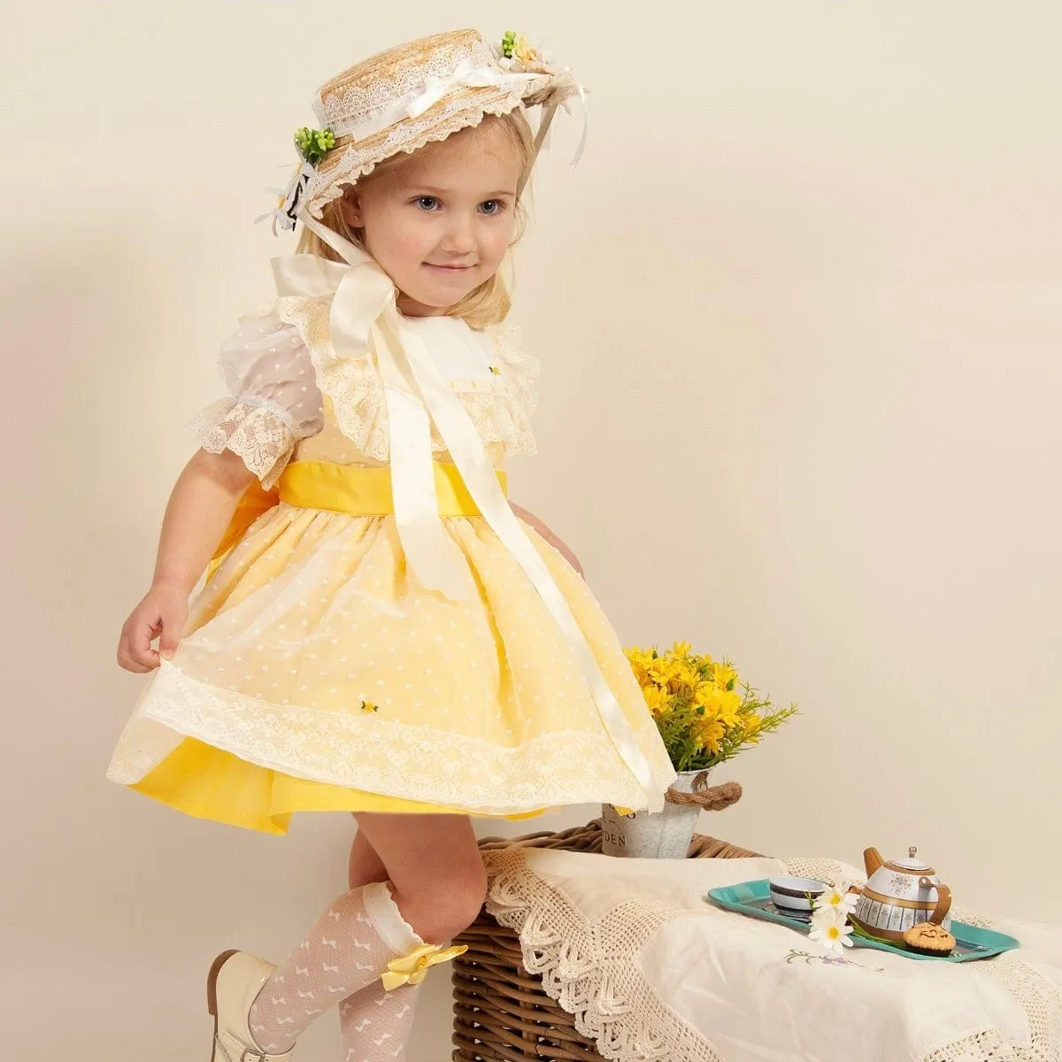 BLUEBELLS - Joanna Easter Dress - Yellow