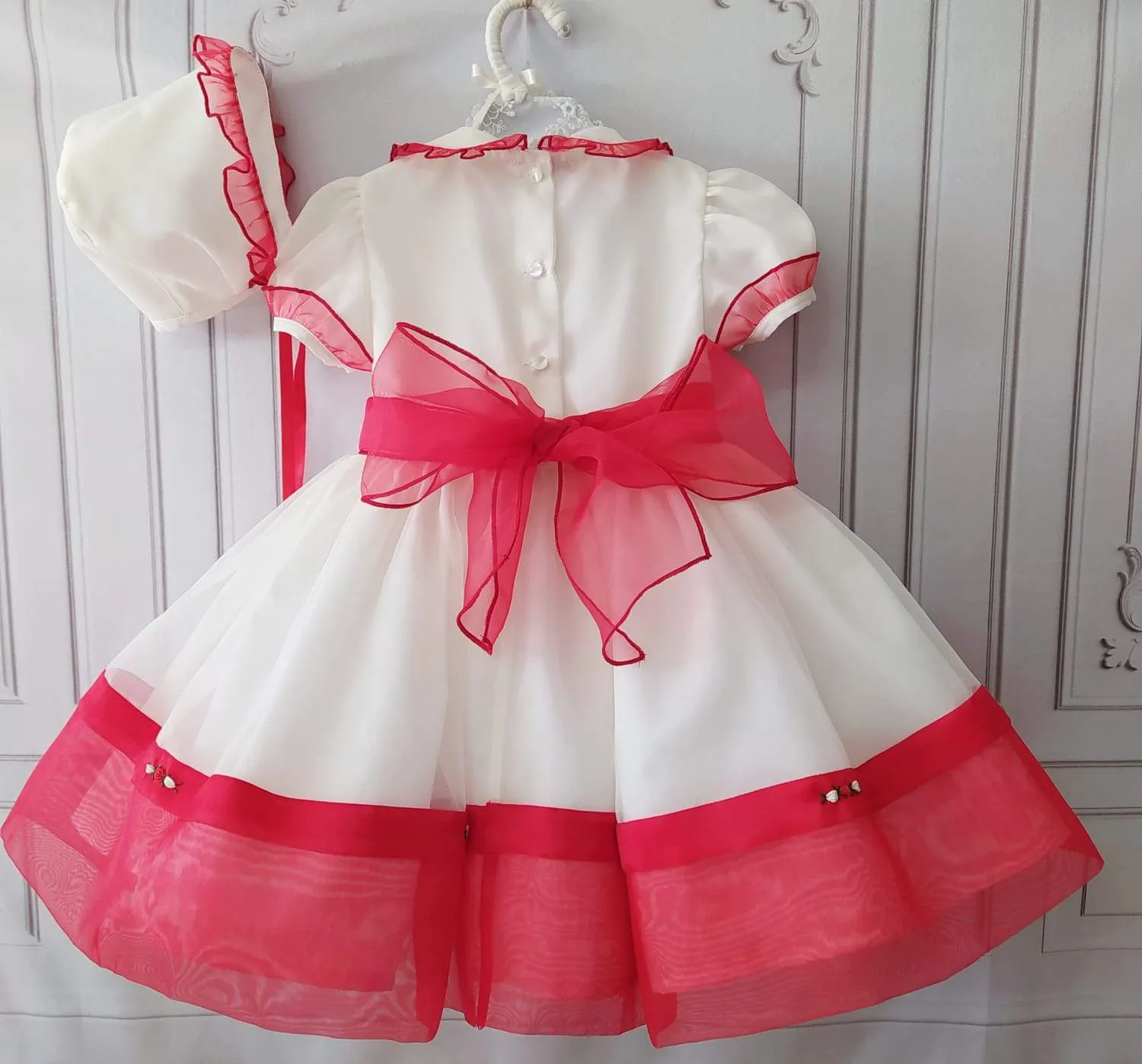 BLUEBELLS - Trixabelle Christmas Organza Dress - Cream