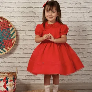 BLUEBELLS - Trixabelle Organza Dress - Red