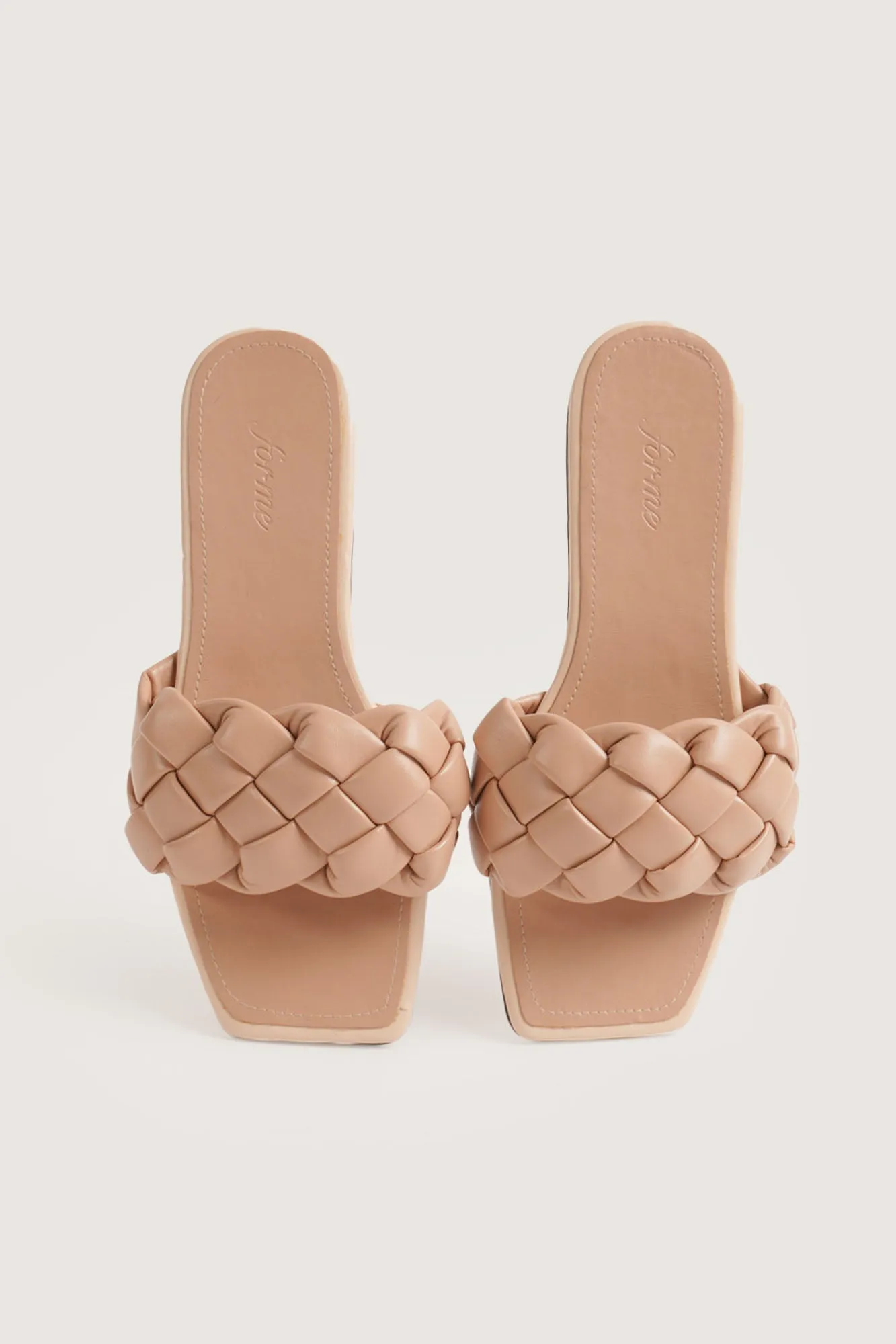 Braided Strap Square Toe Sandals