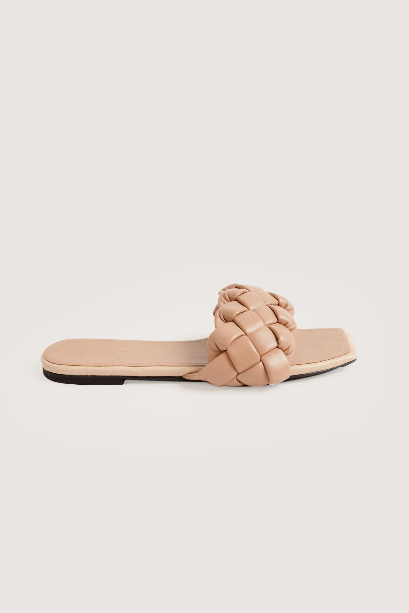 Braided Strap Square Toe Sandals
