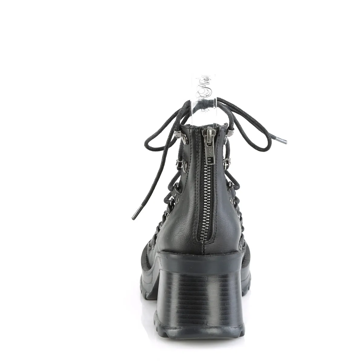 BRATTY-32  Black Vegan Leather