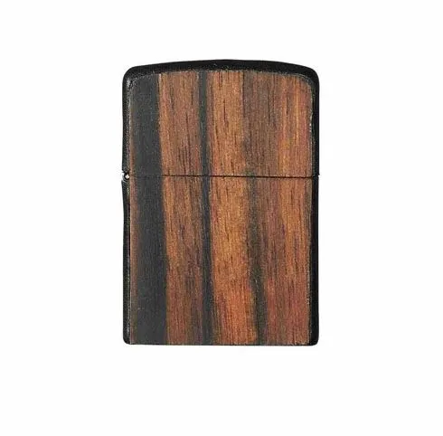 Brizard and Co. Zippo Lighter - Rosewood and Black Leather