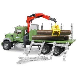 Bruder MACK Granite Timber Truck with 3 Trunks