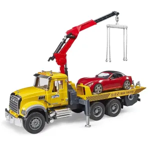 Bruder MACK Granite Tow Truck with Roadster