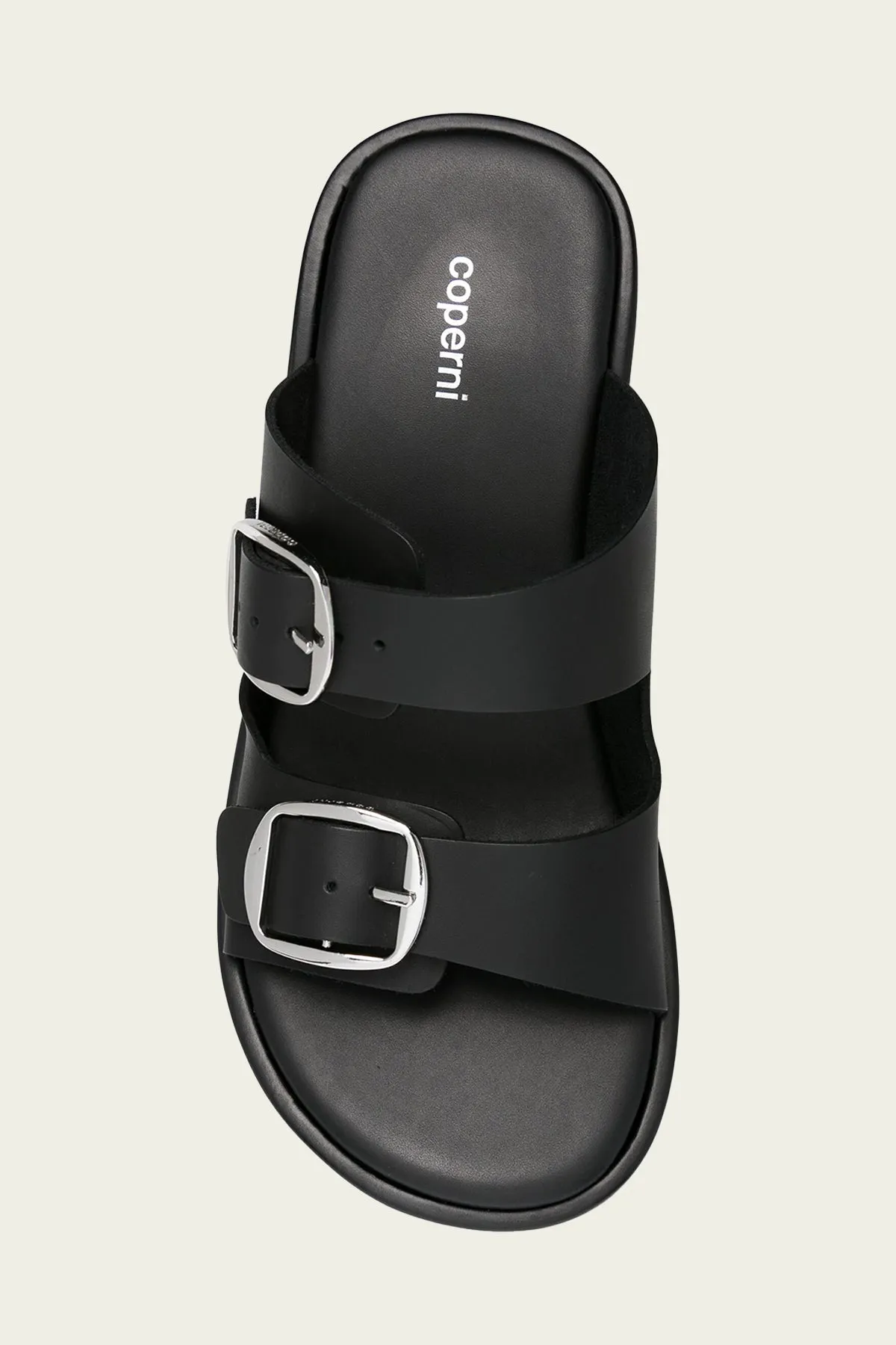 Buckle Wedges in Black
