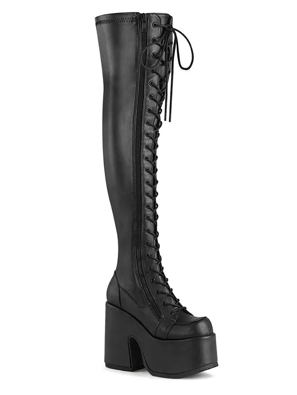 Camel Thigh High Boot