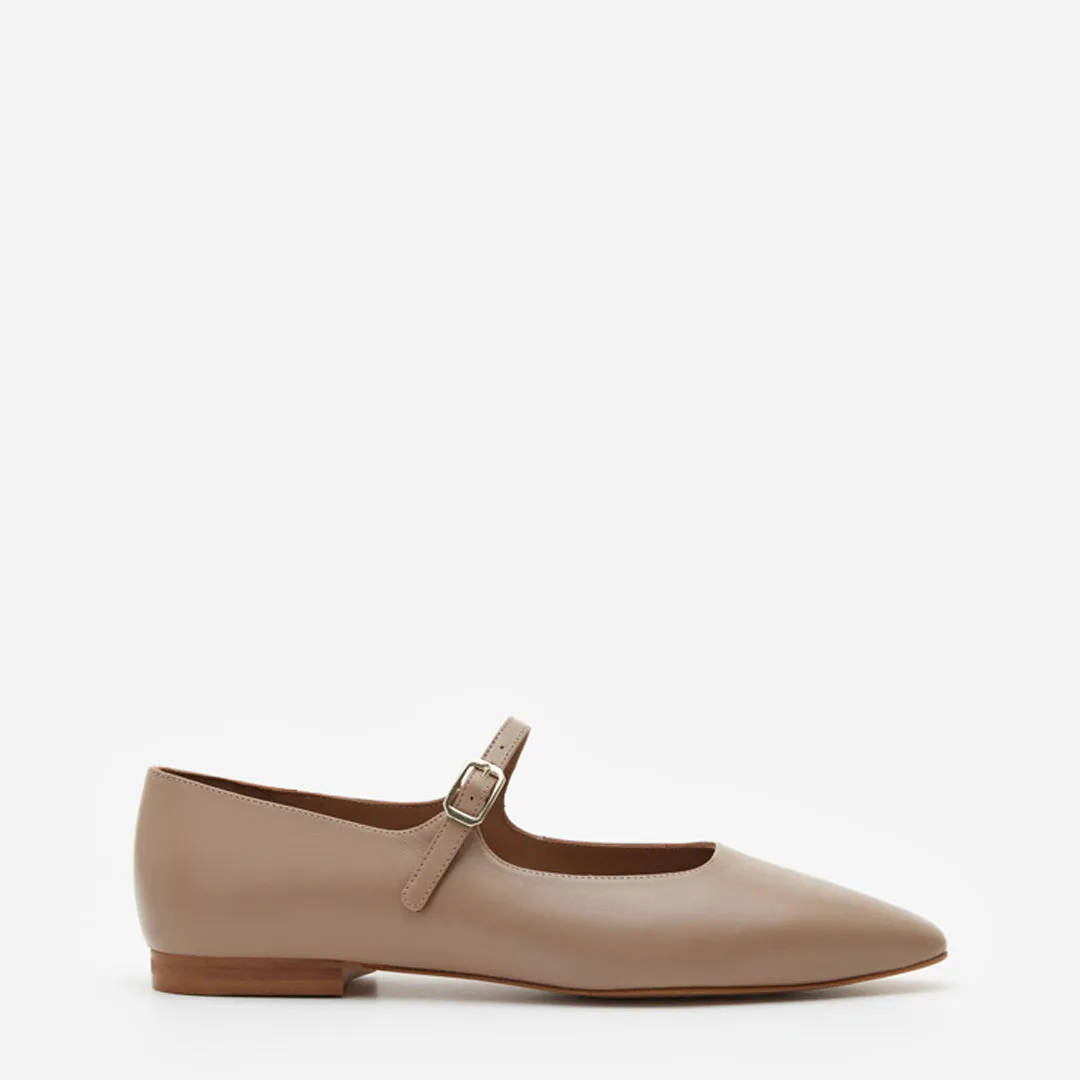 Camila Leather Beige
