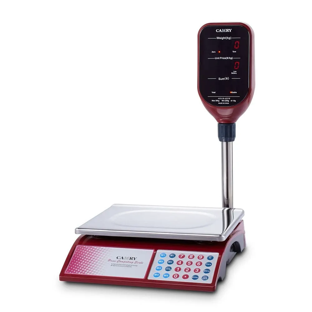 Camry Digital Price Computing Scale 30Kg Tower Type - ACS-JE21B