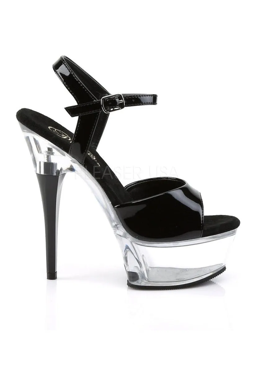 CAPTIVA-609 Platform Slide  | Black Patent