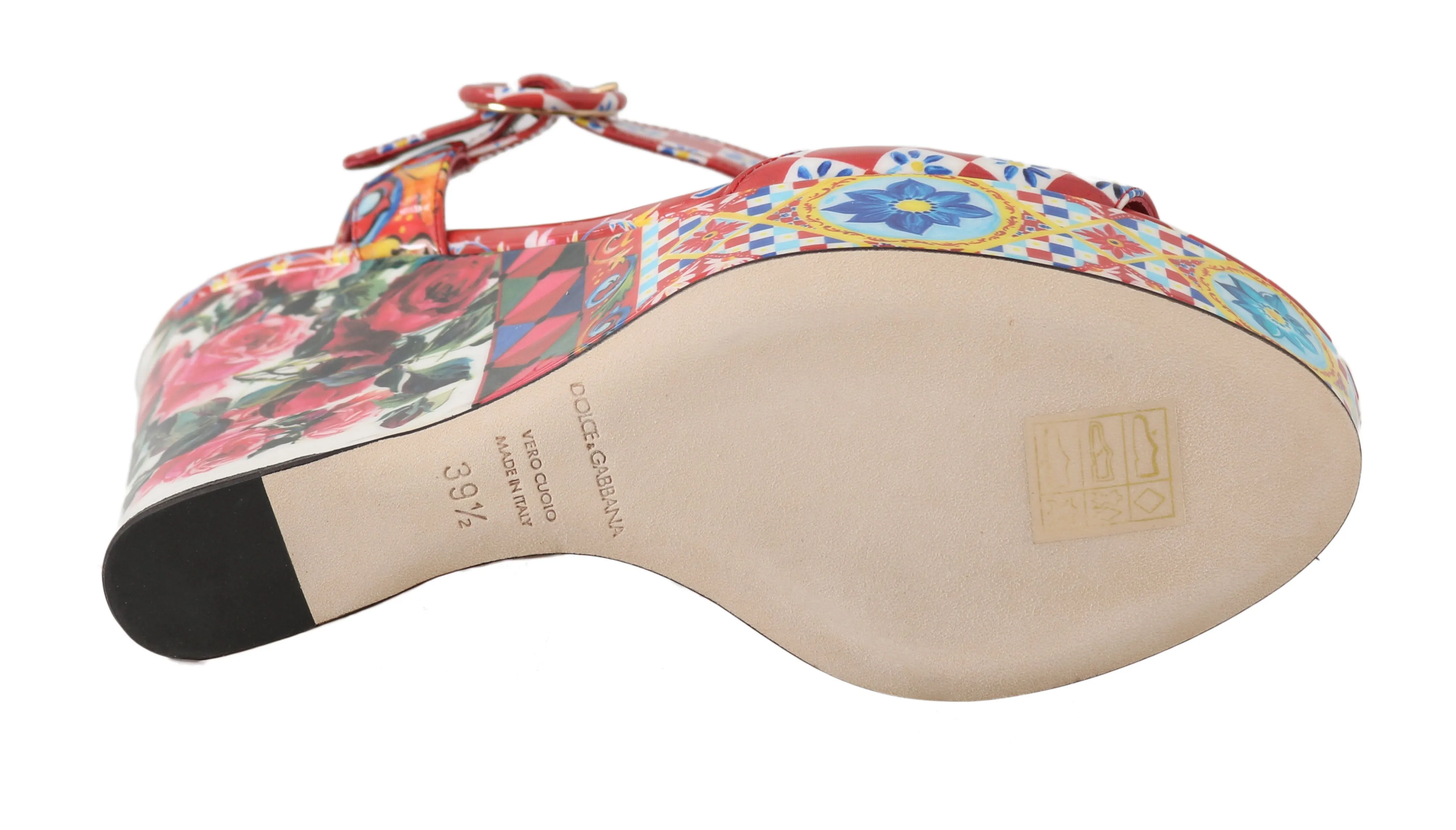 Carretto Roses Wedges Sandals Platform