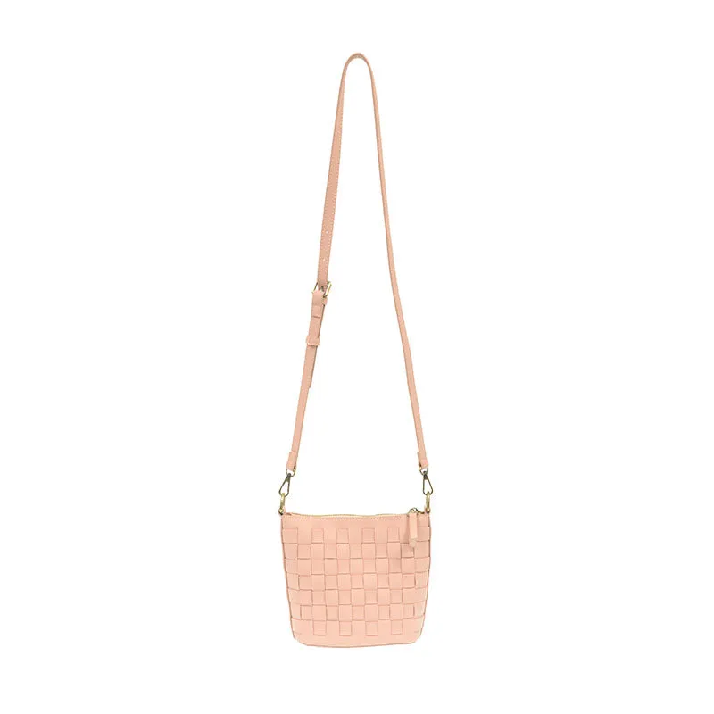 Carry Me Home Basket Crossbody Purse In Pink Ballet Slipper By Joy Susan
