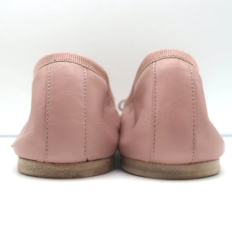 Celine Les Ballerines Ballet Flats with Laces Vintage Pink Leather Size 38.5