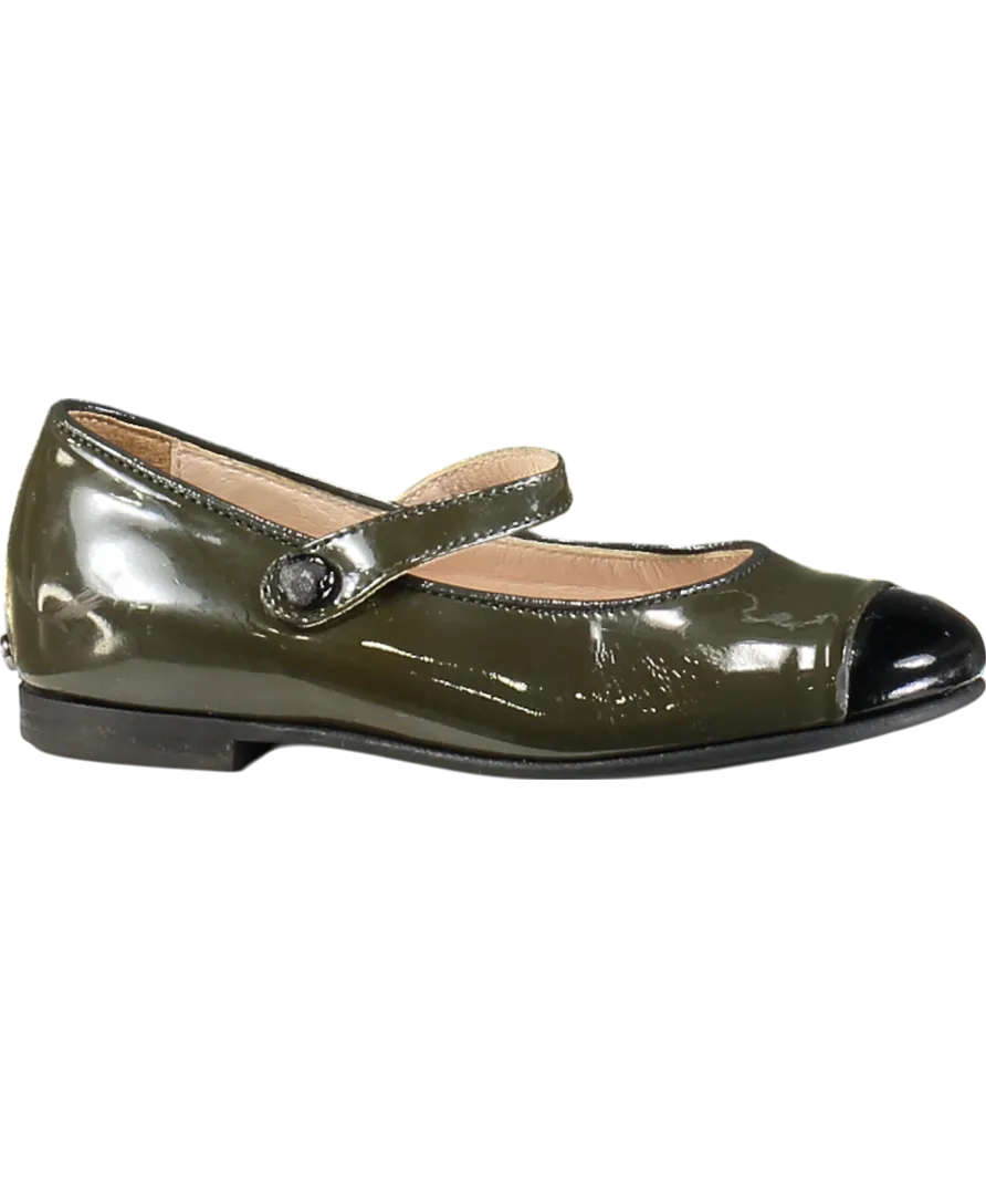 Christian Dior Green Mary Jane Ballet Flat UK 8 EU 25 👼