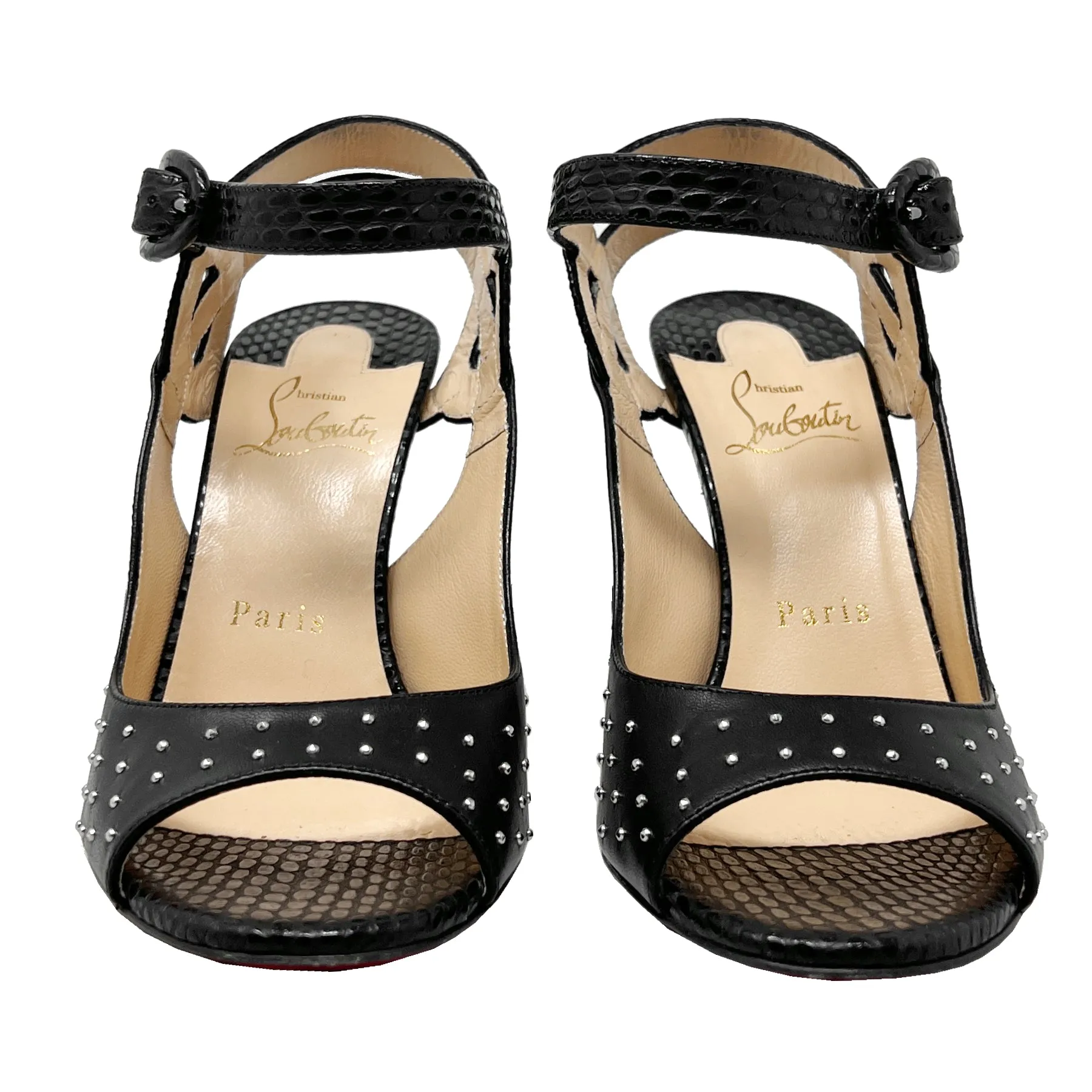 Christian Louboutin Loopinga Studded Sandals Size EU 36.5