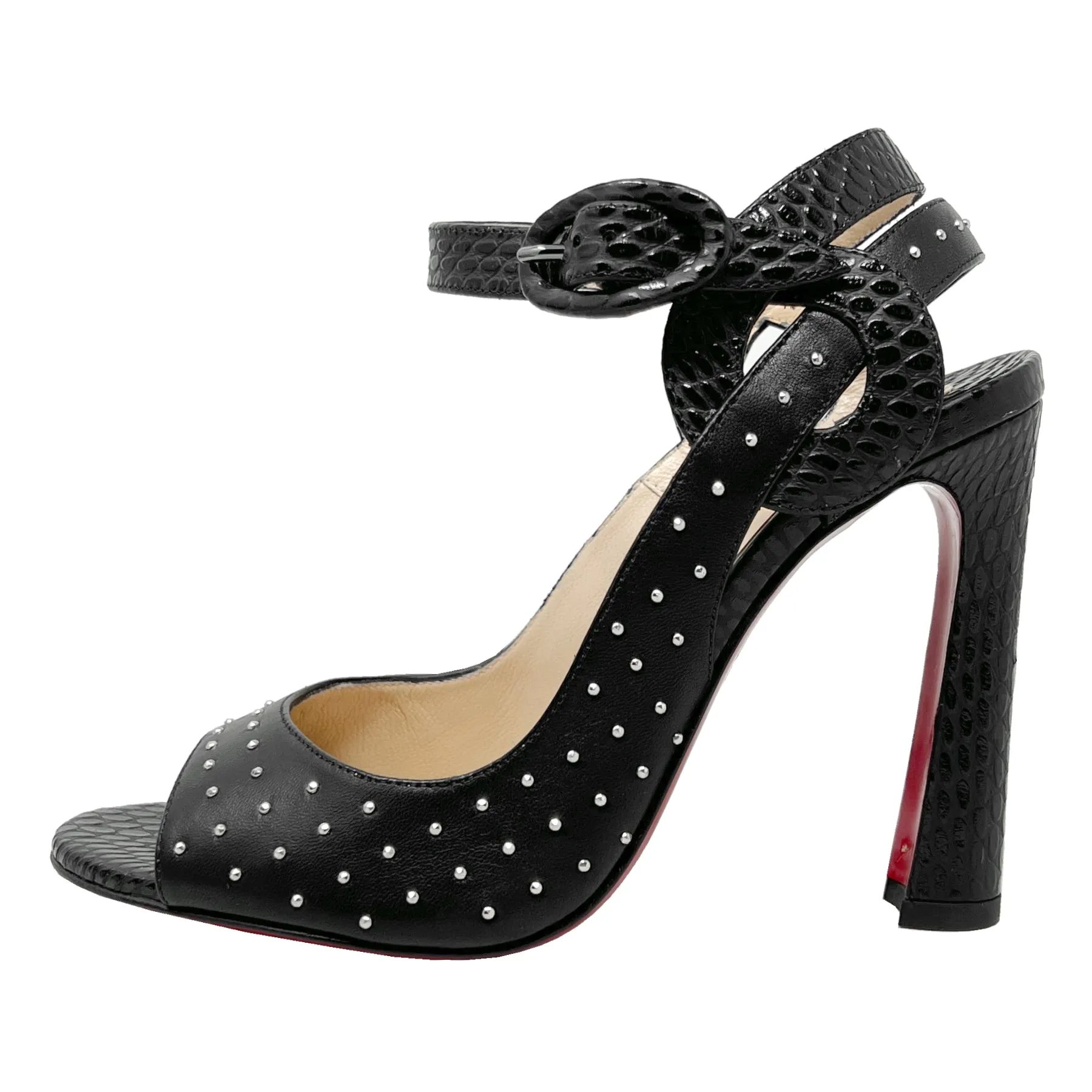 Christian Louboutin Loopinga Studded Sandals Size EU 36.5