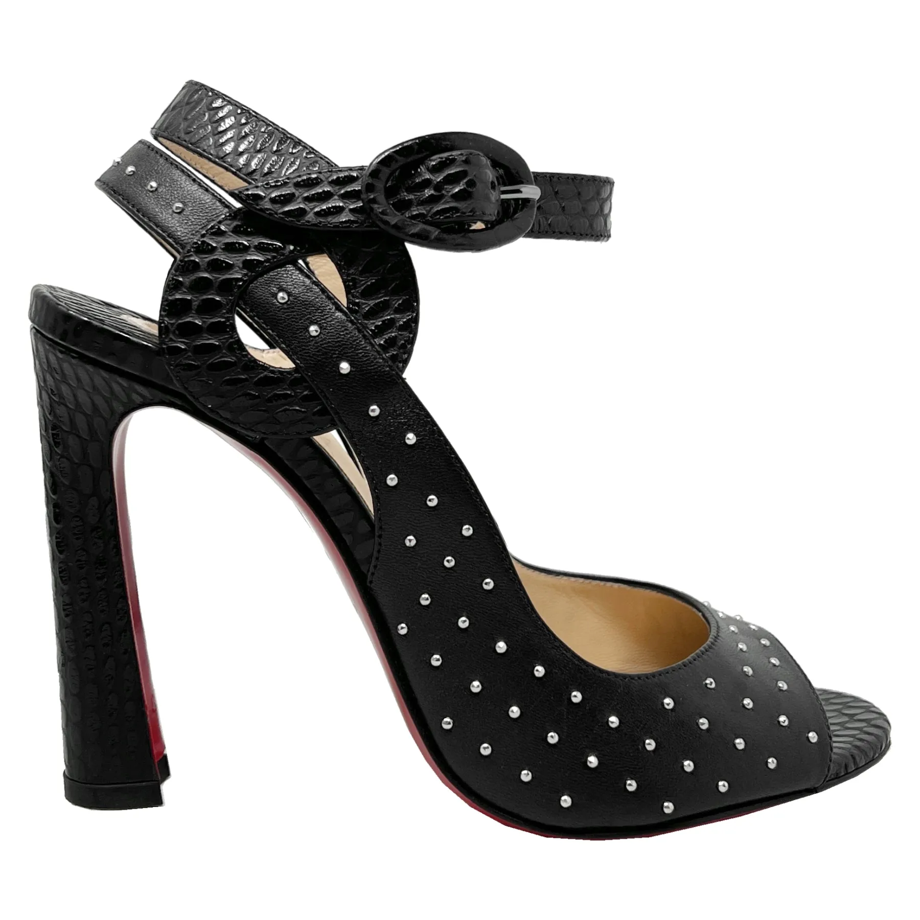 Christian Louboutin Loopinga Studded Sandals Size EU 36.5