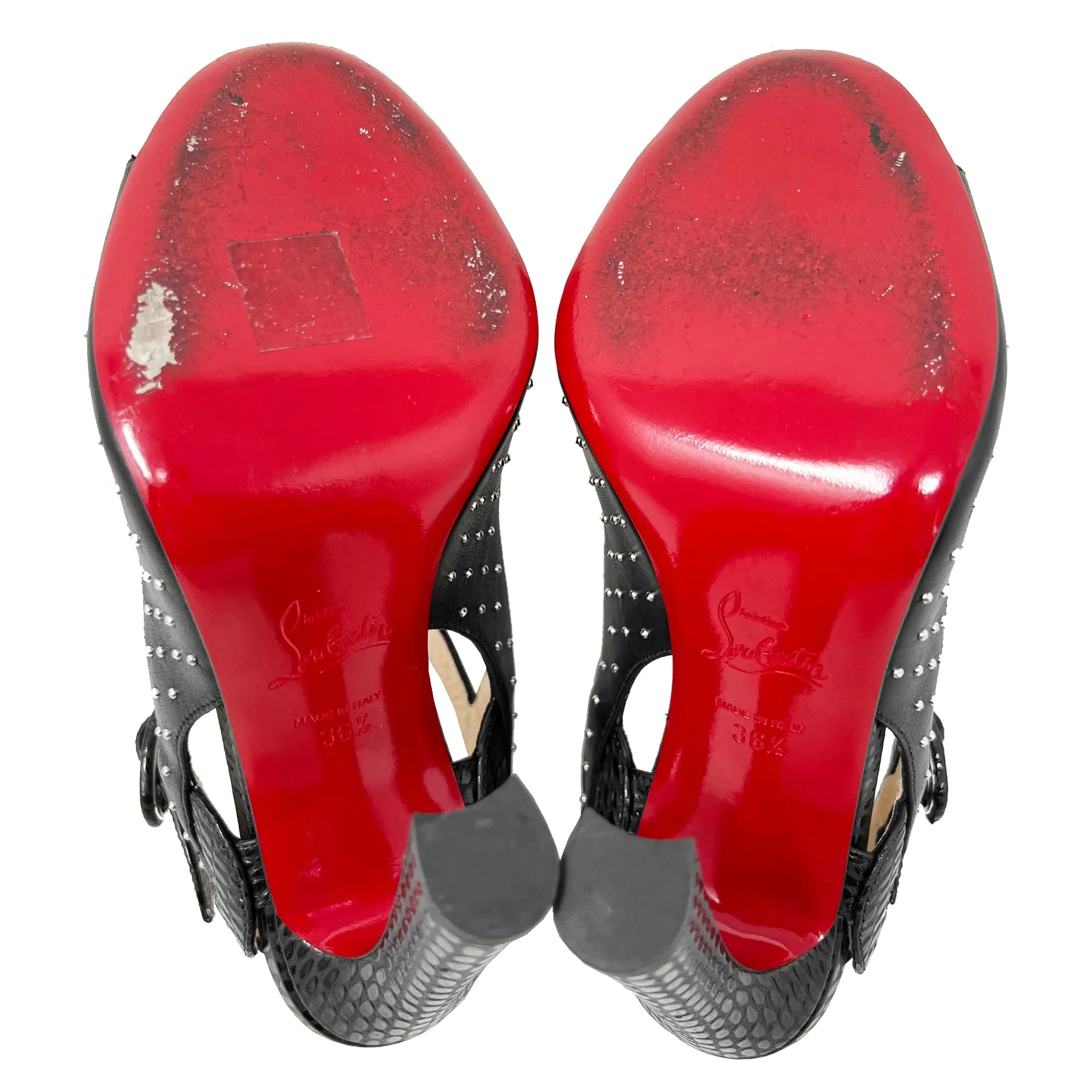 Christian Louboutin Loopinga Studded Sandals Size EU 36.5