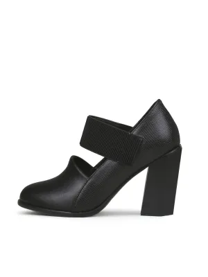 Clarke Cross Strap Leather Mary Jane - Black