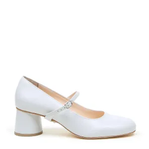Cloud Grey Ballet Pump   Twiggy Strap