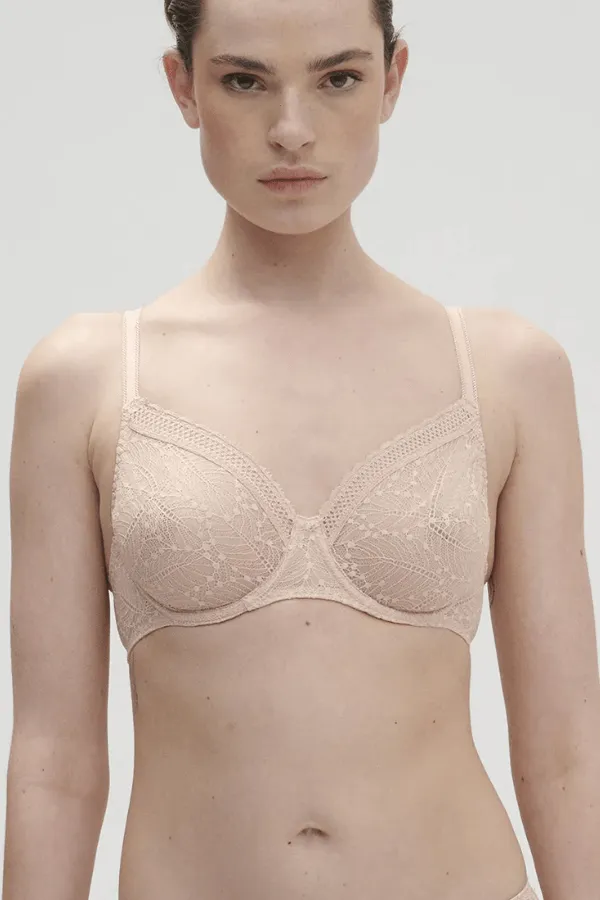 Comete Molded Full Cup Bra - Cream