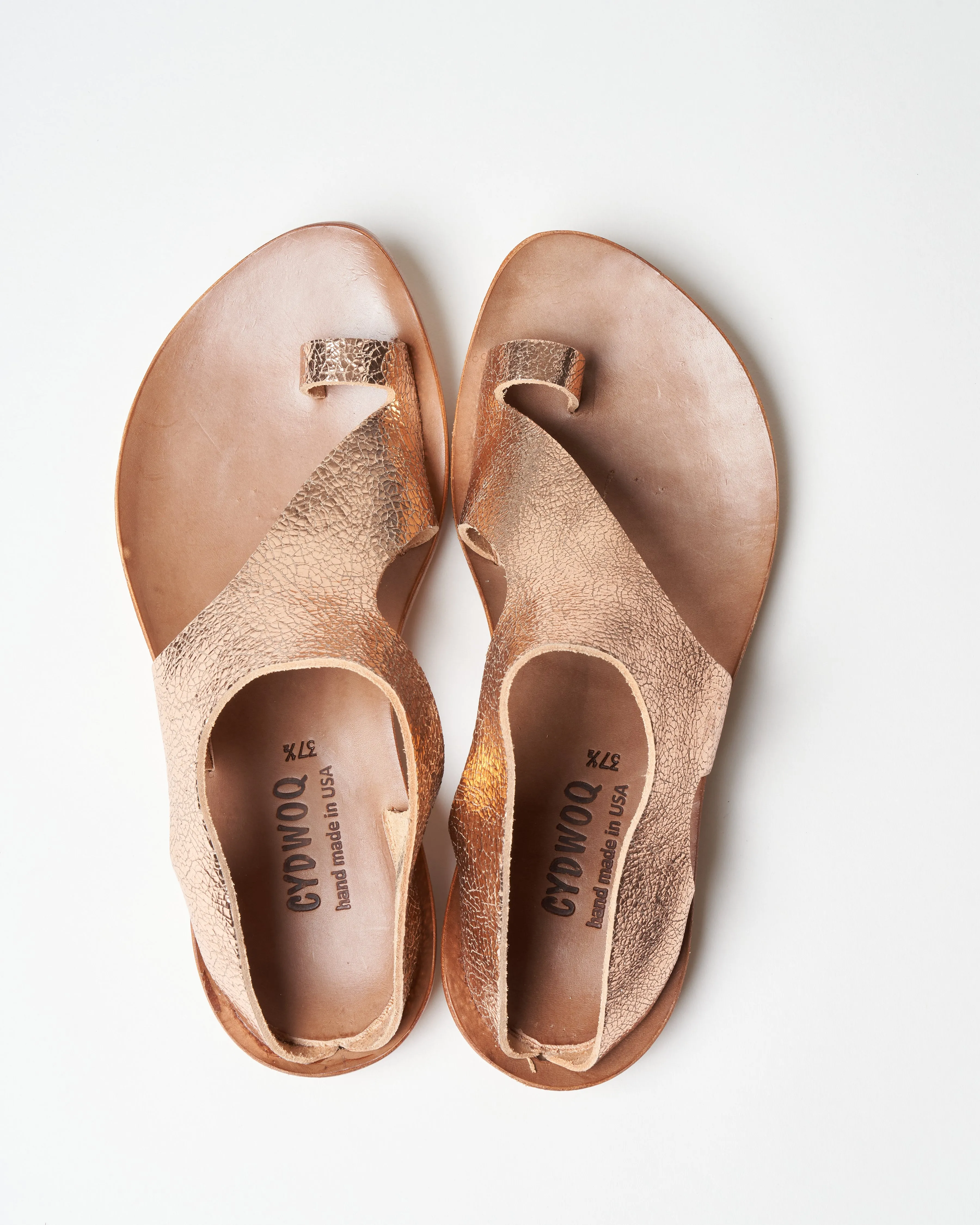 conquer sandal - rose gold