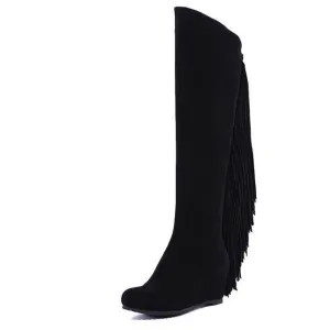 cow suede leather boots