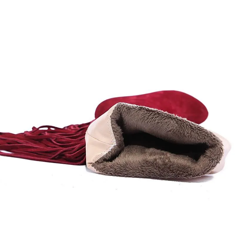 cow suede leather boots