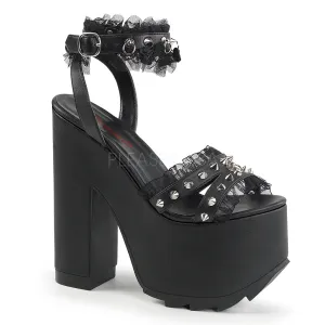 CRAMPS-08  Black Vegan Leather-Lace