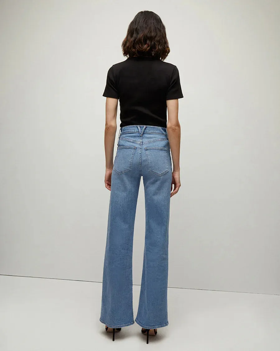 CROSBIE WIDE LEG JEAN WITH PATCH POCKETS IN AMETHYST