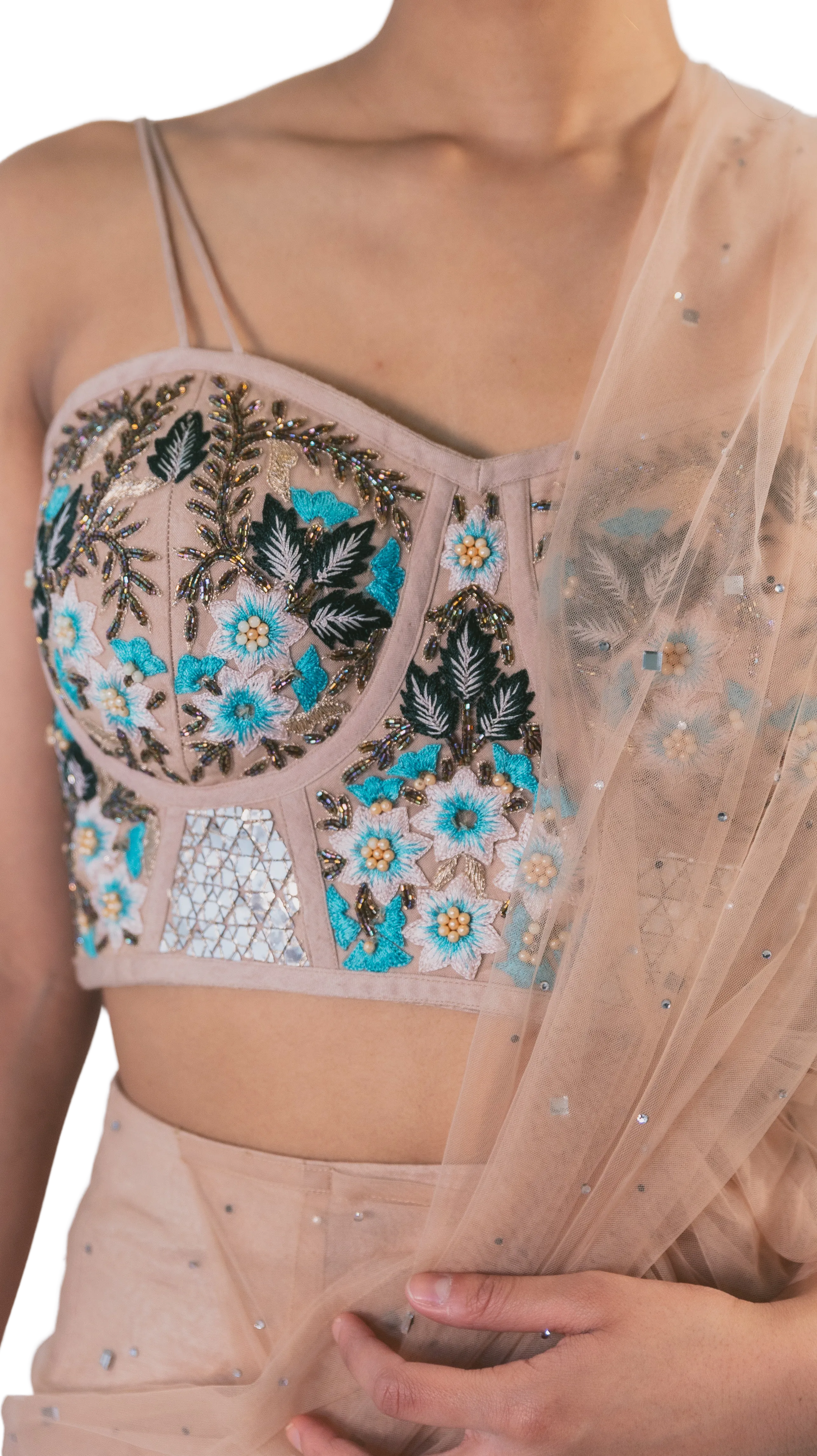 Crystal Ruffle Sari