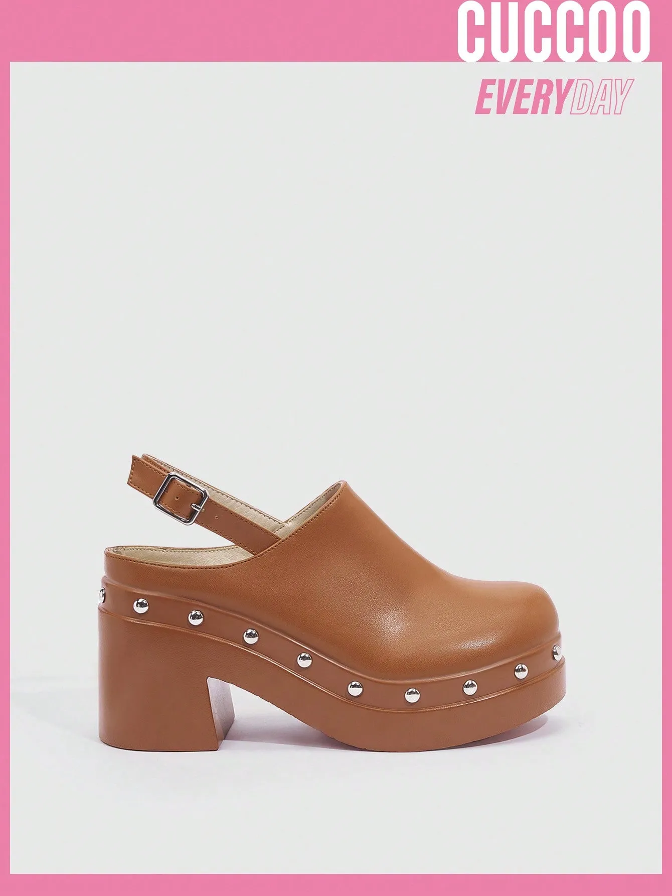 Cuccoo Destination Collection Women's Fashionable Black Wedge Heel Thick Platform Single Shoes
