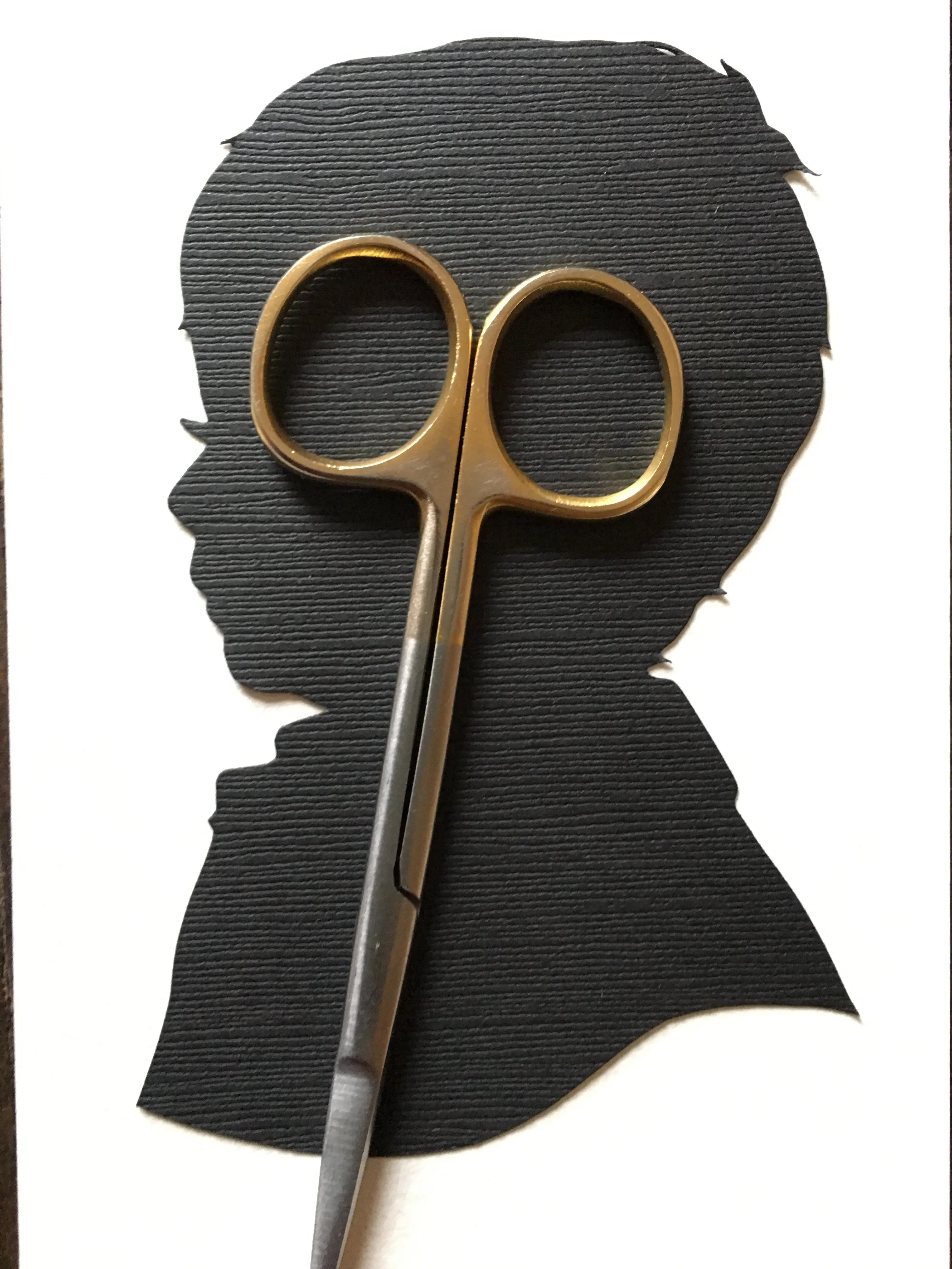 Custom Hand Cut Silhouette - Child Silhouette Portrait Art