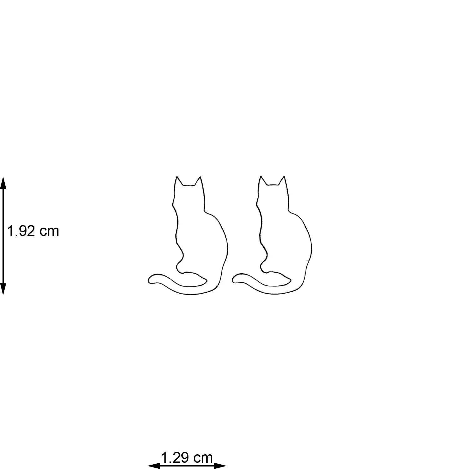 Cute Cat Stud Earrings