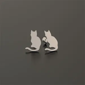 Cute Cat Stud Earrings