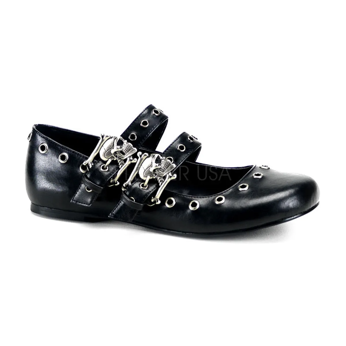 DAISY-03  Black Vegan Leather