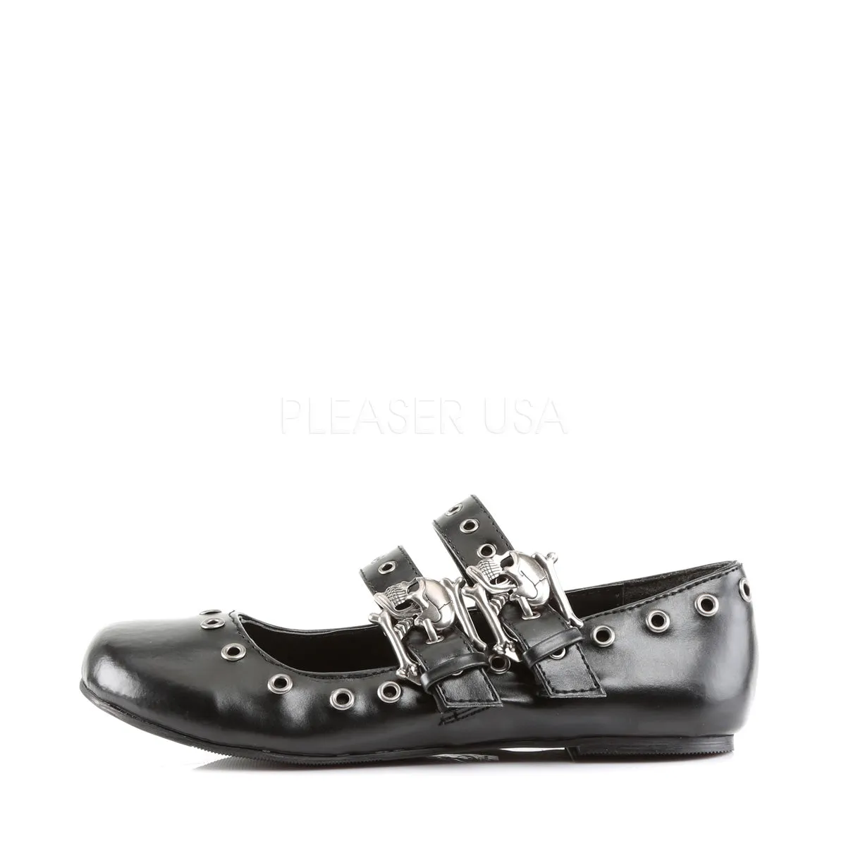 DAISY-03  Black Vegan Leather