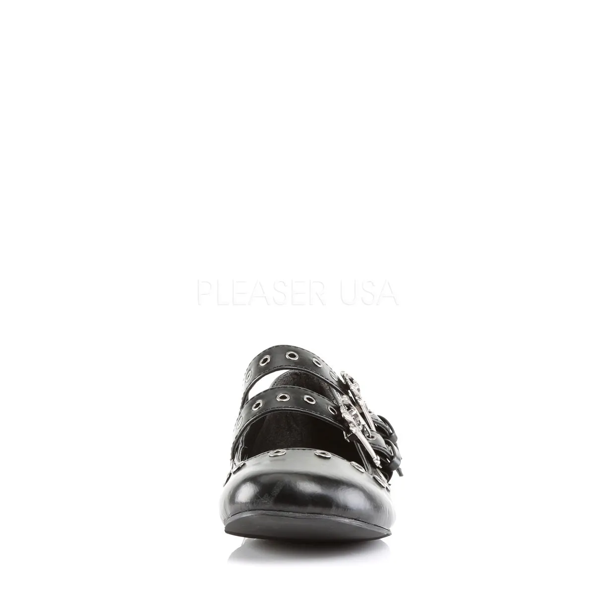 DAISY-03  Black Vegan Leather