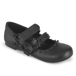 DAISY-08  Black Vegan Leather