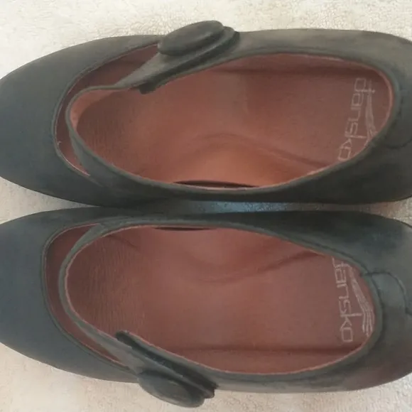 Dansko Women's Black Page Waterproof Mary Jane Heel Size 9