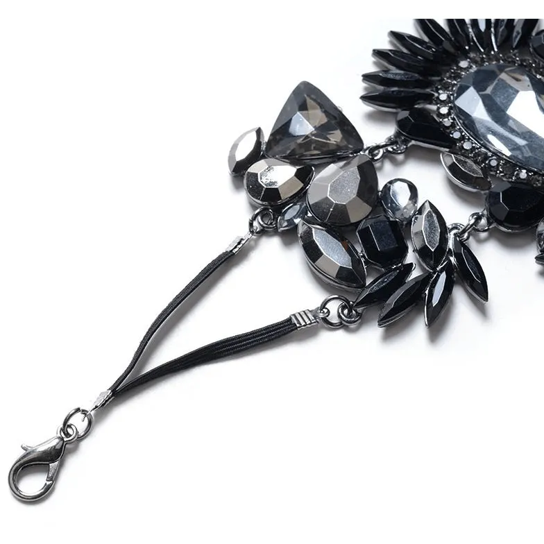 Dark Princess Full Crystal Rhinestone Anklet