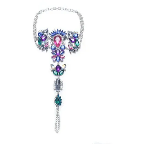 Dark Princess Full Crystal Rhinestone Anklet
