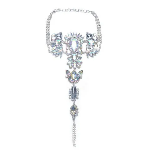 Dark Princess Full Crystal Rhinestone Anklet